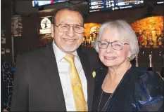  ?? NWA Democrat-Gazette/CARIN SCHOPPMEYE­R ?? Andrew and Dorothy Cardiel enjoy the Arts Rising Gala pre-party Feb. 23.