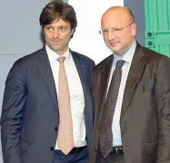  ??  ?? Appoggio Matteo Zoppas con Vincenzo Boccia