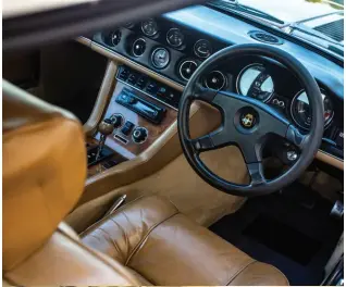  ??  ?? Top: Sumptuous leather and a sports steering wheel compliment the interior perfectly