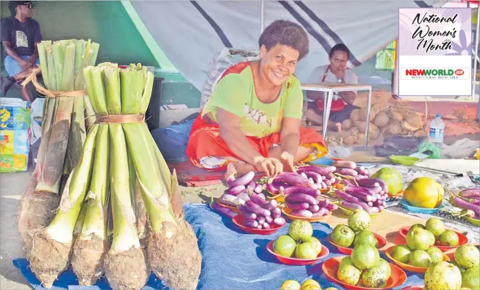  ?? Picture: SOPHIE RALULU ?? Sereani Bulamaibur­e of Nuku Village, Wainimala in Naitasiri at the Suva Municipal Market.