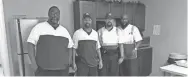  ?? PHOTO COURTESY KEVIN CLARK ?? Sanitation truck driver Kevin Clark, second from right, has joined with fellow Republic Services employees from Memphis and nearby Millington, Tenn., in filing a discrimina­tion complaint against their employer.