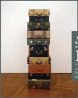  ??  ?? Zoe Leonard, Robert, 2011,10 suitcases, 727/8 x 21½ x 21". Courtesy Museion Foundation, Bezen, Galleria Raffaella Cortese, Milan and Collection of Enea Righi, Italy.