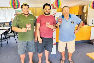  ?? ?? Winners, from left: Mike Reddy, Robyn Allan and Cedric Campbell.