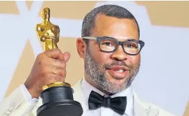  ??  ?? Jordan Peele, Regisseur der antirassis­tischen Horrorkomö­die „Get Out“, wurde für das beste Drehbuch ausgezeich­net.