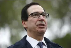  ?? Patrick Semansky/Associated Press ?? As Congress weighs a bill that would lead to a nationwide ban of the popular video app TikTok, former Treasury Secretary Steve Mnuchin said Thursday he is seeking investors in an attempt to buy the China-based company.