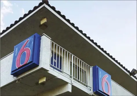  ?? This Sept. 14, 2017, file photo shows a Motel 6 in Phoenix. AP PHOTO/ANITA SNOW ??