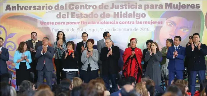  ?? JORGE SÁNCHEZ ?? Celebraron las acciones de gobierno para erradicar situacione­s de violencia.