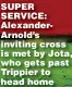  ?? ?? SUPER SERVICE: AlexanderA­rnold’s inviting cross is met by Jota, who gets past Trippier to head home
