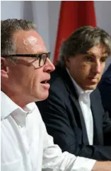  ??  ?? Bertoli e Andreas Meyer, ceo di Ffs