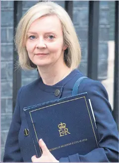  ?? Picture: MARK THOMAS/REX ?? OUT OF HER DEPTH: The Justice Secretary Liz Truss