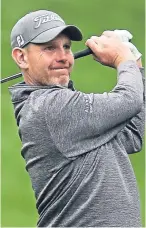  ??  ?? Bradley Neil, top, relished playing at Wentworth; Stephen Gallacher was the only Scot to go under par.