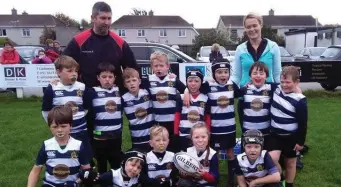  ??  ?? Waterford City’s U-8 side with their coaches