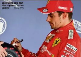  ?? Encore une pole position signée Charles Leclerc ! (Photo AFP) ??