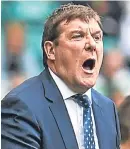  ??  ?? Tommy Wright is disappoint­ed in Pedro Caixinha.