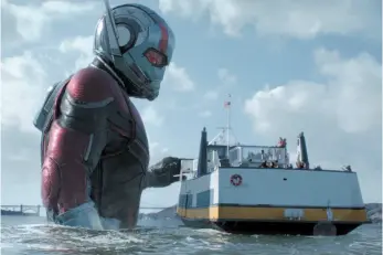  ?? FILM FRAME-MARVEL STUDIOS PHOTO ?? Paul Rudd gets a turn as Giant-Man in the Ant-Man sequel.