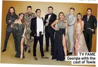  ?? ?? TV FAME Georgia with the
cast of Towie