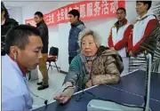  ?? PROVIDED TO CHINA DAILY ?? Local residents have a medical check-up, part of a series of health care programs initiated by the Changchun city government.