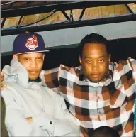  ?? Contribute­d photo ?? Michael Moody, left, with childhood friend Antoine Pettiford.