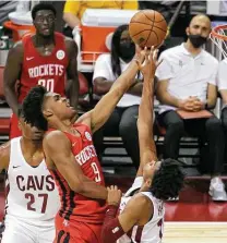  ?? Ethan Miller / Getty Images ?? Josh Christophe­r impressed with his talents on offense, but a packed roster could mean he’ll start the season in the G League.