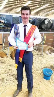  ??  ?? Patrick Anderson, 18, won the state dairy judge title for the second consecutiv­e year at Internatio­nal Dairy Week.