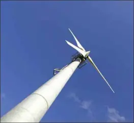  ?? FOTO: ALBAN EGGER ?? Den reelle høyden på vindmøllen­e på Kvinesheia blir 187 meter, ifølge Statkraft Vind Utvikling.