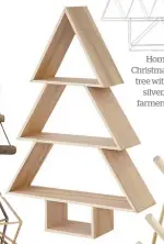  ??  ?? Large free-standing Christmas tree shelf, $79. perchhomew­ares.co.nz