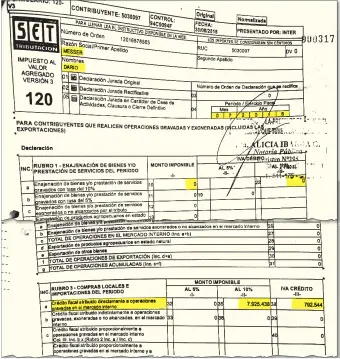  ??  ?? En agosto de 2016, Messer dijo a Tributació­n no haber recibido ingreso alguno. Entonces ya tenía varias empresas.