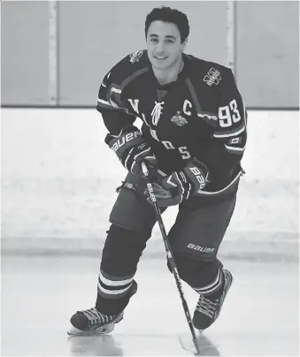  ?? JASON KRYK ?? Captain Gianluca Pizzuto and the Windsor Junior Spitfires Zone AAA major midget team won the Alliance title and will compete at regionals for a spot in the Telus Cup for the first time in team history.