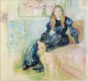  ?? THE ASSOCIATED PRESS ?? Berthe Morisot, "Julie Manet and Her Greyhound Laertes,” 1893, oil on canvas