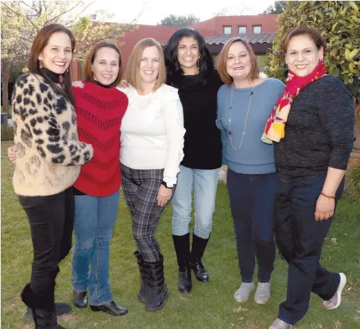  ??  ?? Maive Cárdenas, Paloma Peña, Annel Buitrón, Tere Elizondo, Isadora Rosales y Gaby Cortés.