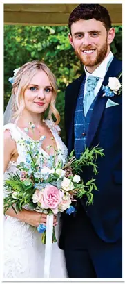  ??  ?? WEDDING DAY: PC Harper and wife Lissie were married only a month ago