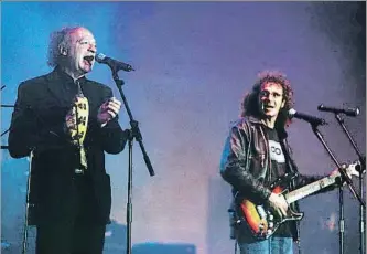 ?? ÀLEX GARCIA / ARCHIVO ?? Jaume Sisa y Quimi Portet, en el Palau Sant Jordi en el año 2001