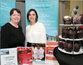  ??  ?? LEFT: Marcella Rhattigan and Ewa Danielska-Gorea with the Springfort Hall Stand.