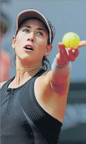  ?? FOTO: ALFONSO JIMÉNEZ ?? Garbiñe Muguruza, ante una temporada 2019 para la recuperaci­ón