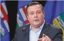  ?? TODD KOROL LA PRESSE CANADIENNE ?? Le chef du Parti progressis­te-conservate­ur de l’Alberta, Jason Kenney