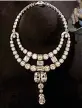  ??  ??   The original necklace belonged to the erstwhile Maharaja of Nawanagar in Jamnagar, Gujarat, featured a 136.25 carat ‘ Queen of Holland’ diamond It was designed by Jacques Cartier in 1931 and named ‘ The Jeanne Toussaint’ necklace after its then...