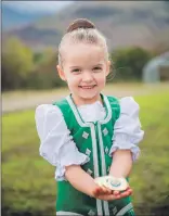  ??  ?? Lily Davies, from next year's Mòd venue Dunoon, won a fantastic four medals at the Highland Dancing competitio­ns.