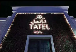  ?? ?? Fachada de la sede de Tatel en Doha.