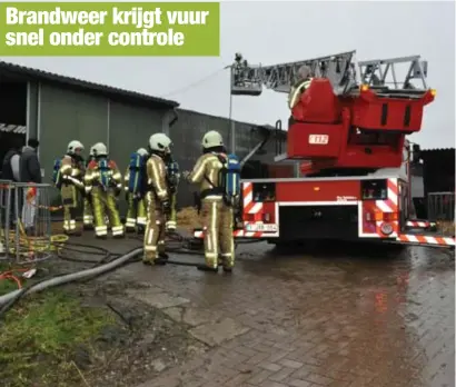  ?? FOTO NM ?? De brandweer kwam met drie korpsen ter plaatse.