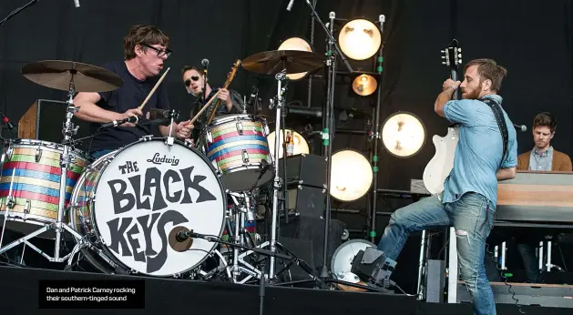  ??  ?? Dan and Patrick Carney rocking their southern-tinged sound