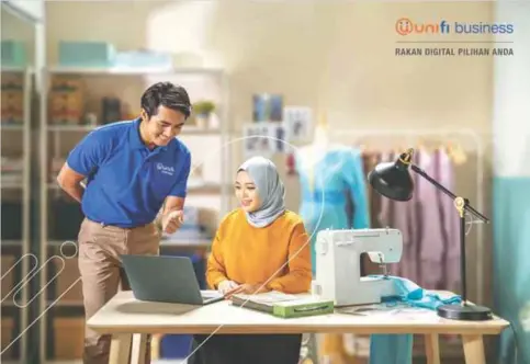  ?? ?? UNIFI Business berhasrat untuk mengukuhka­n kedudukann­ya sebagai rakan digital pilihan bagi PMKS ketika sektor ini semakin pulih daripada kesan pandemik.