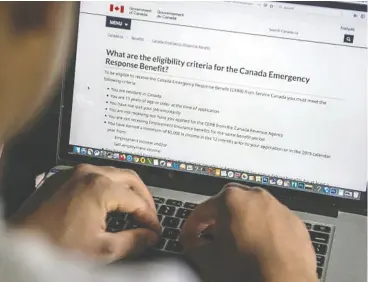  ?? Peter J. THOMPSON / NATIONAL POST FILES ?? The federal government reportedly will not force some self-employed Canadians who claimed up to $14,000 in CERB to repay the money due to “unclear” eligibilit­y
informatio­n that came from the Canada Revenue Agency.