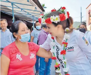  ?? CORTESÍA: PRI ?? La candidata ha recorrido 22 municipios en su primera semana de campaña