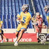  ?? Major League Lacrosse ?? Michael Brown, a rookie from Wilton, made his debut for the Hammerhead­s in July.
