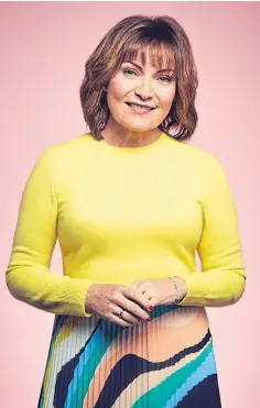  ??  ?? GOING BACK: Broadcaste­r Lorraine Kelly returned to Dunblane to film an emotional documentar­y marking the 25th anniversar­y of the school shooting.