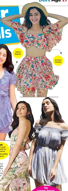  ??  ?? Left: Model wearing outfit by Yamamay
Right: Shraddha Kapoor
Ananya Pandey