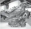  ?? AP-Yonhap ?? Artwork Bluebird Planter created by American artist Jeff Koons is displayed at Art Basel in Hong Kong, March 27.