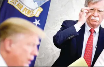  ?? BRENDAN SMIALOWSKI/AFP ?? Former National Security Advisor John Bolton claimed to have quit from the Trump administra­tion after a disagreeme­nt over the denucleari­sation of the Korean peninsula.