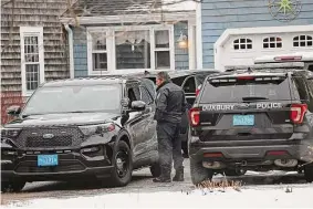  ?? David L. Ryan/AP ?? The home of Lindsay Clancy, where police say she strangled her three children last week in Duxbury, Mass. Clancy graduated from Quinnipiac University and Lyman Hall High School in Wallingfor­d.