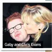  ??  ?? Gaby and Chris Evans